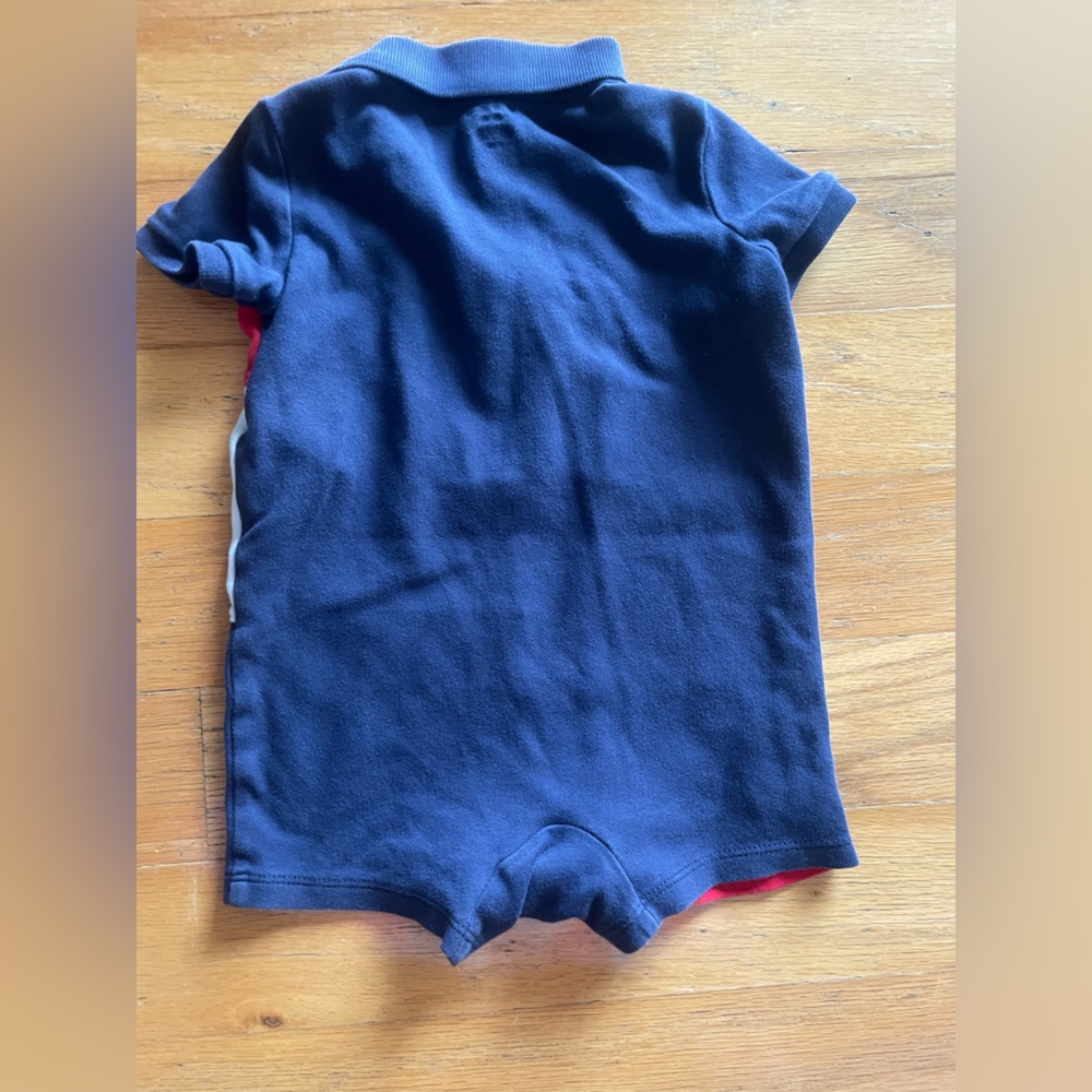 Ralph Lauren Kids Polo Romper - Red, White, and Blue - Picture 5 of 5